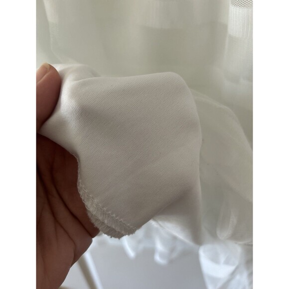 MetroWear PXL White Skirt Gauzy Flowy Y2k Boho Whimsy Goth Flaw G - Picture 7 of 8